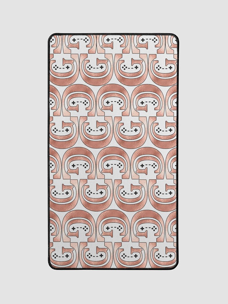 Light Rose Gold Logo Pattern Mouse Pad product image (1)