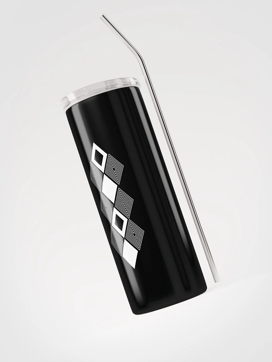 Black and white triangle design Stainless Steel Tumbler product image (3)