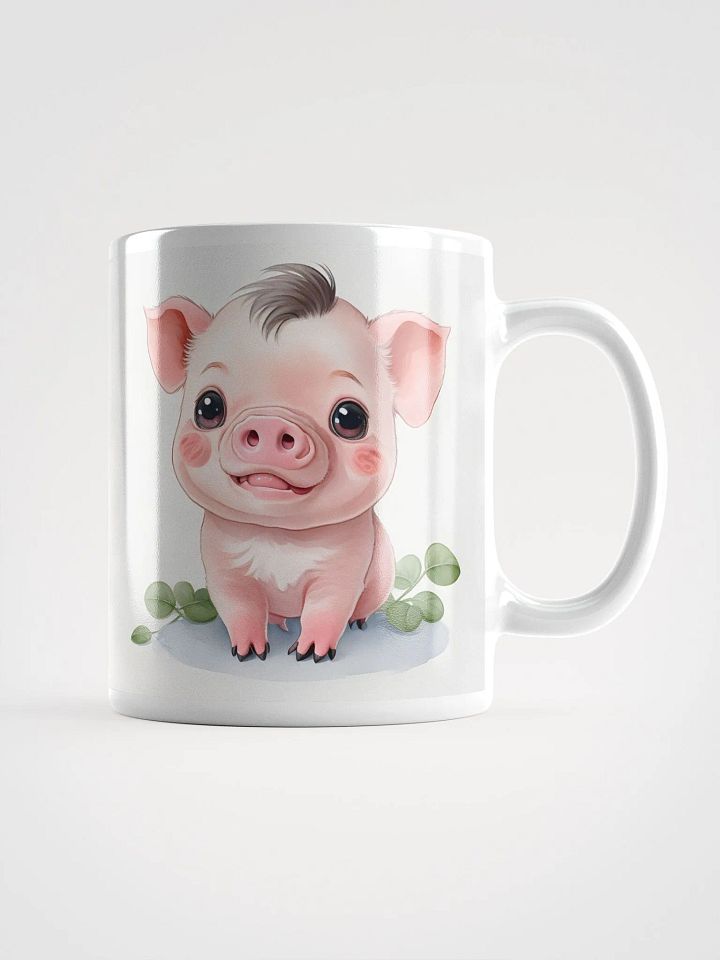 Delightful Piglet White Glossy Mug product image (1)