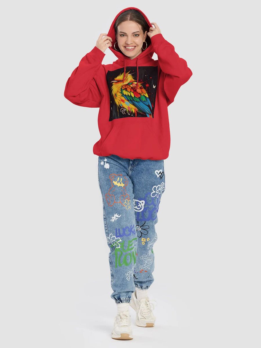Vibrant Bird Feathers Hoodie product image (8)