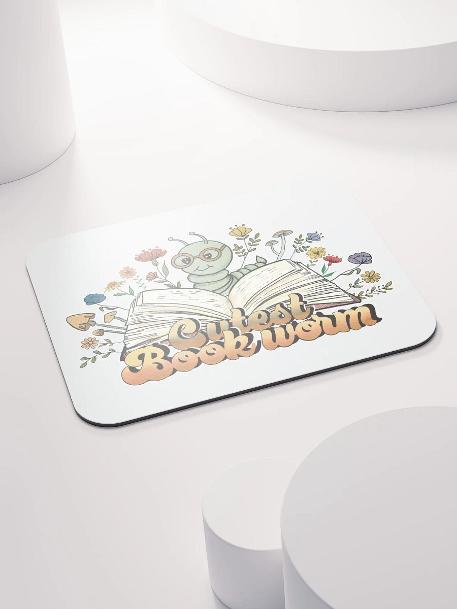 Cutest Bookworm Mouse Pad product image (4)
