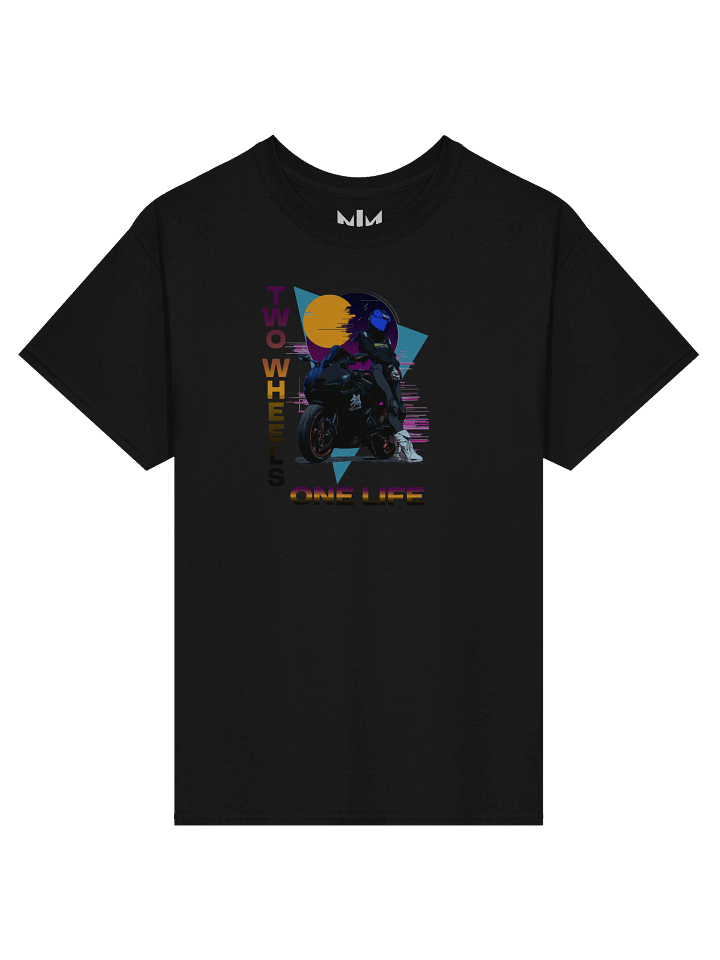 Two Wheels One Life Heavyweight Printed T-Shirt product image (5)