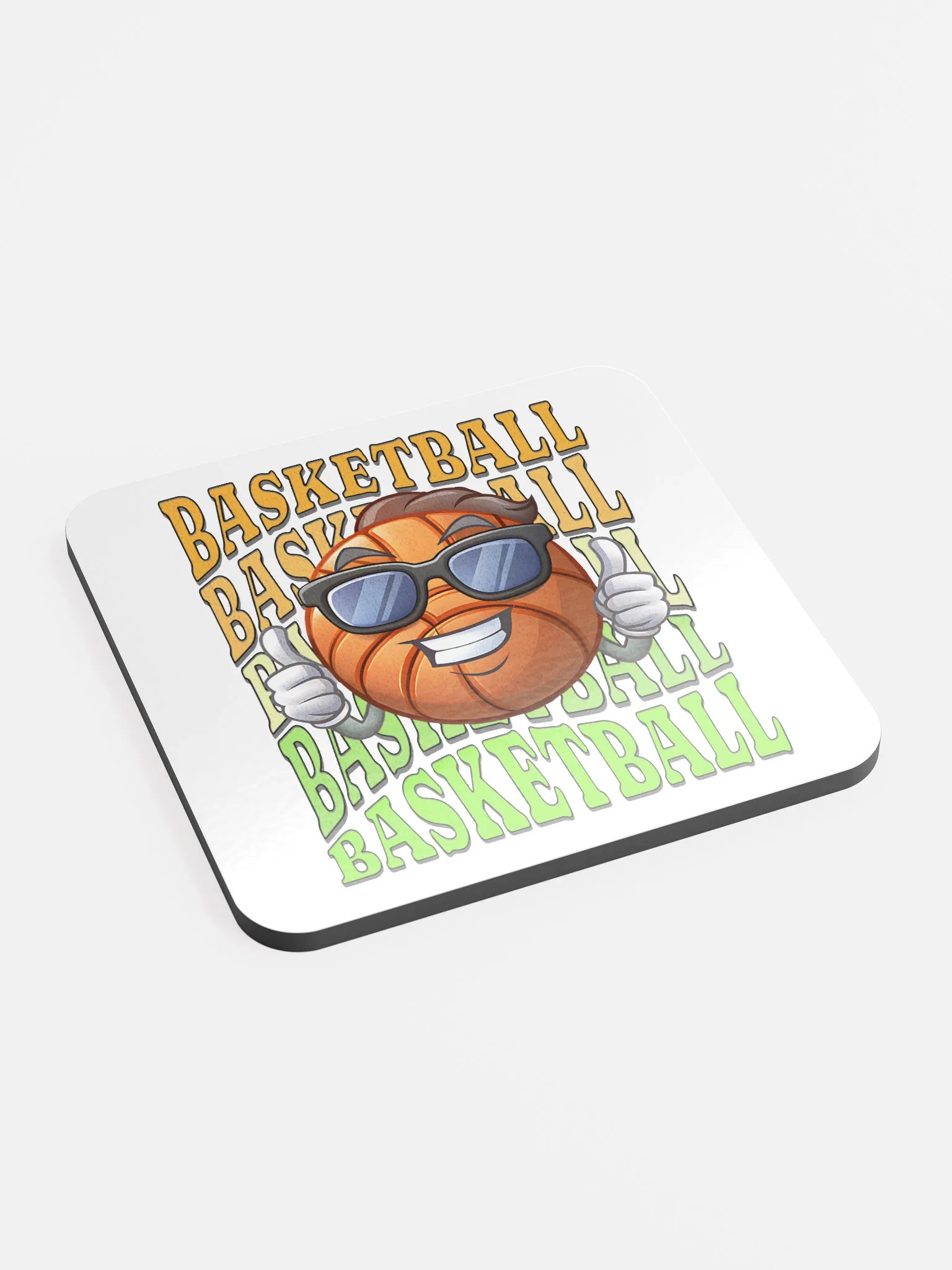 Thumbs Up Basketball Cool Hoops Cork Coaster Set product image (3)