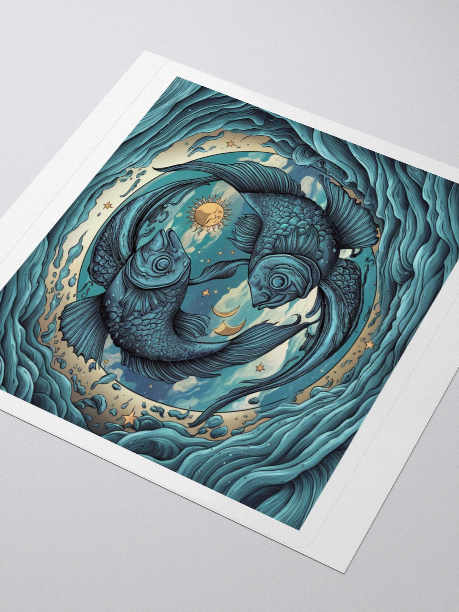 Exclusive Pisces Yin-Yang Fish Sticker - Perfect for Astrology Lovers! product image (8)