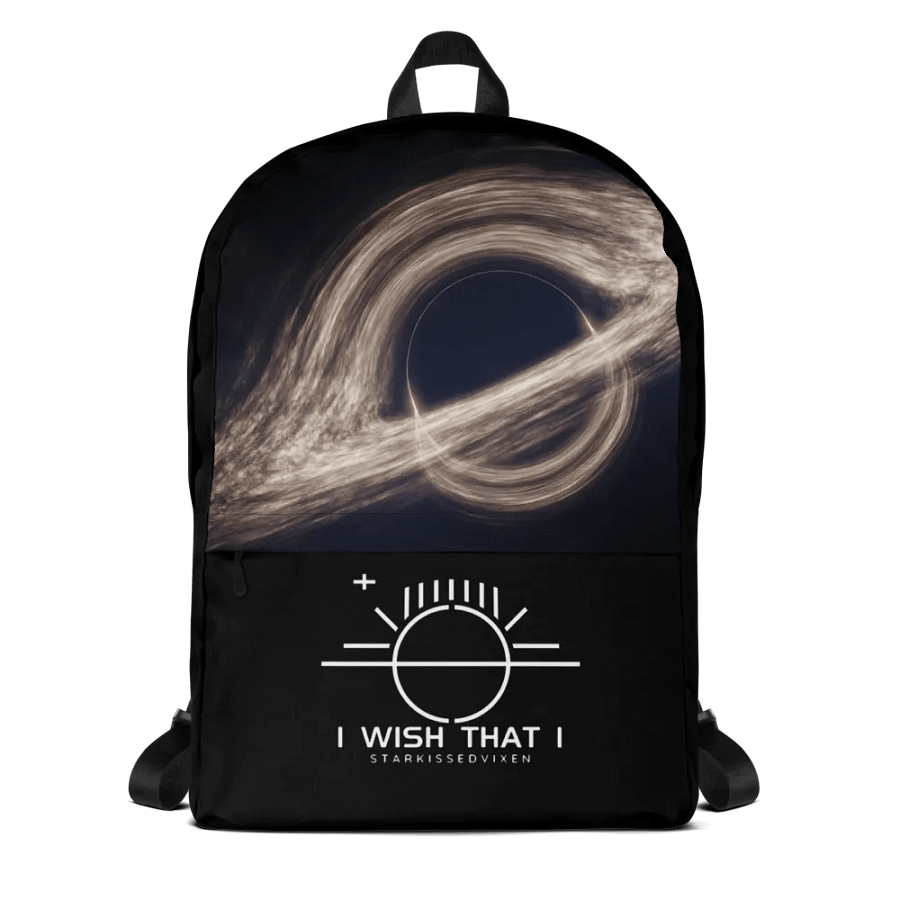I WISH THAT I Black Hole Music Backpack product image (1)