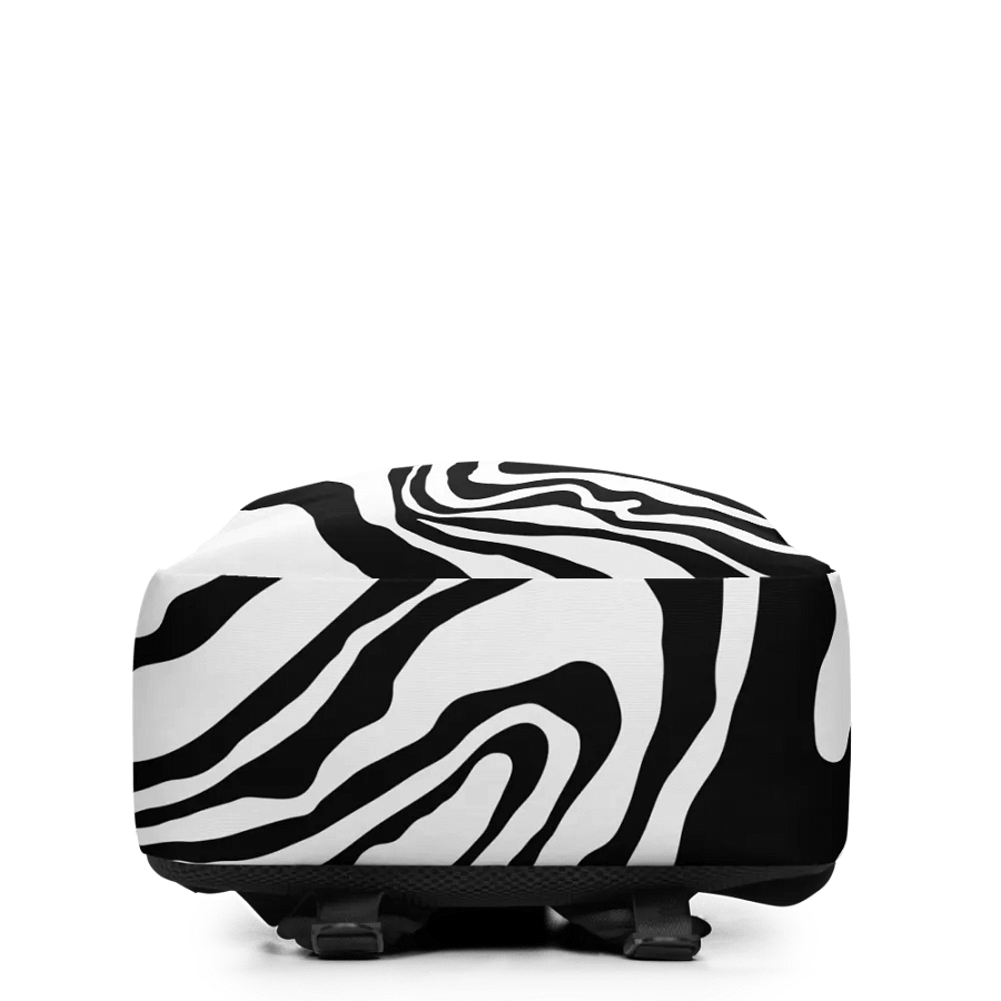 Flowing Monochrome Waves Minimalist Backpack product image (4)