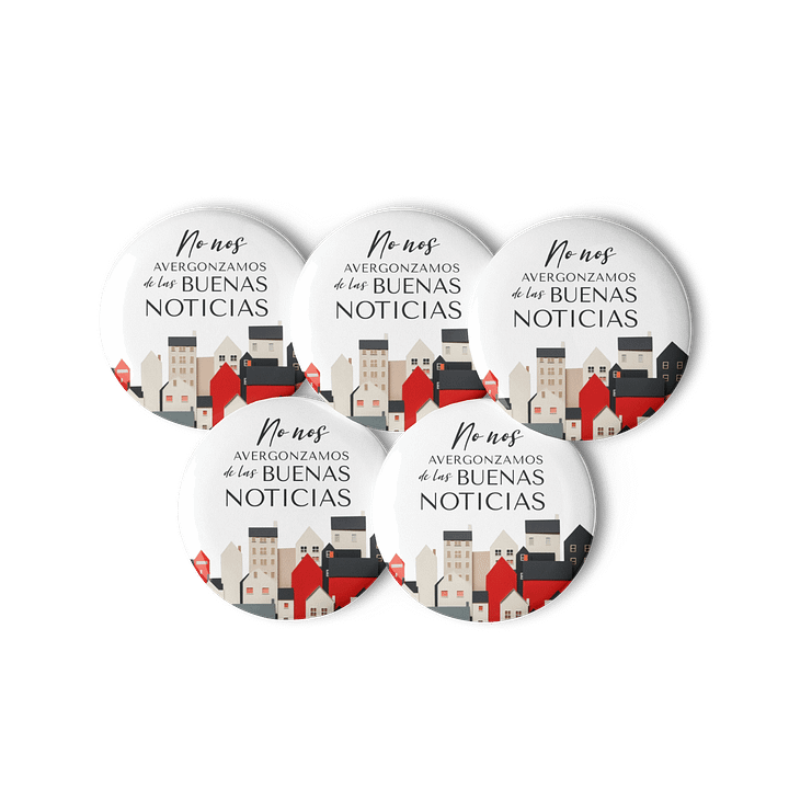 Set de Pines “No Nos Avergonzamos de las Buenas Noticias” product image (1)