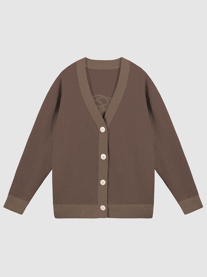 BUSY-BRAINED (lg. design, duotone brown) knitwear cardigan product image (1)