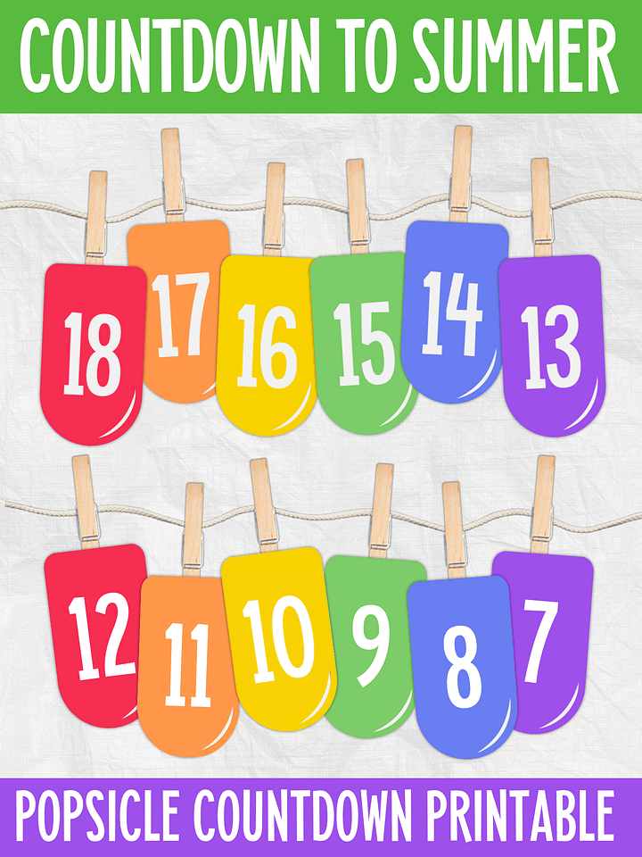 Countdown to Summer Vacation Printable product image (1)