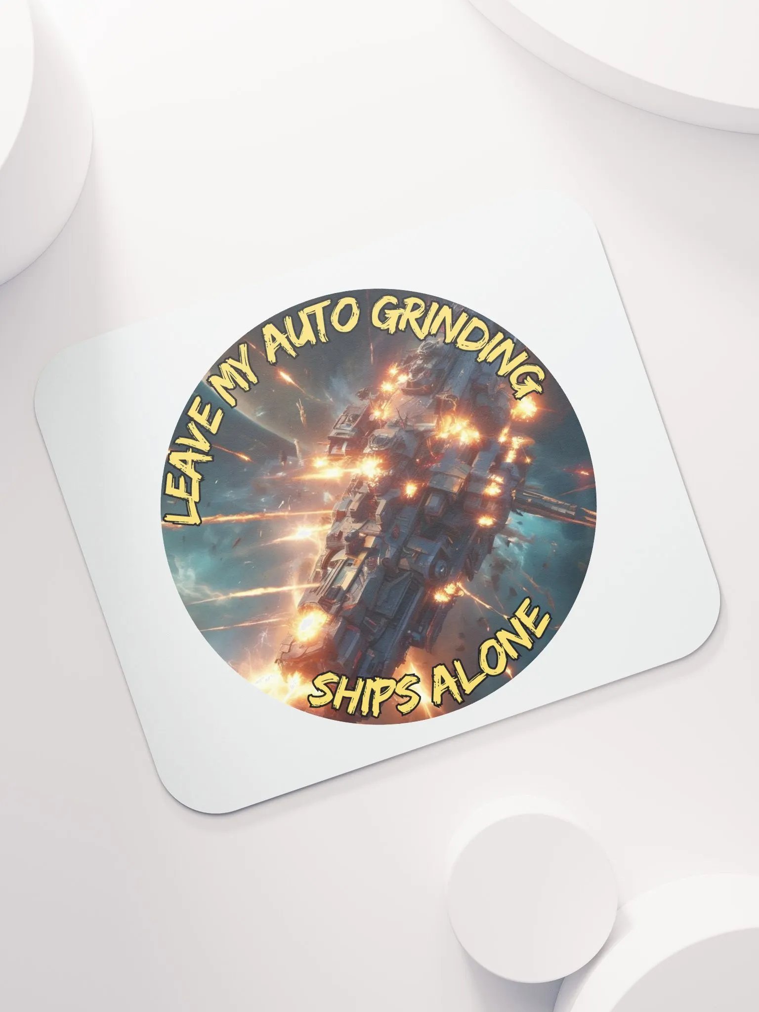 Futuristic Spaceship Blast Mouse Pad product image (7)