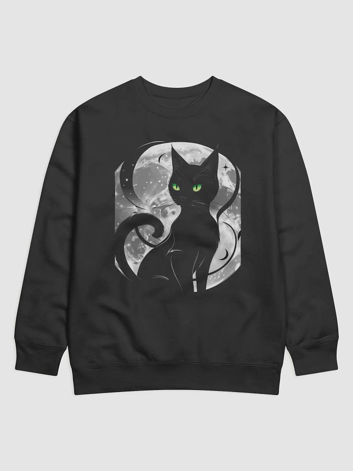 Cosmic Cat Green-Eyed Sweatshirt product image (1)