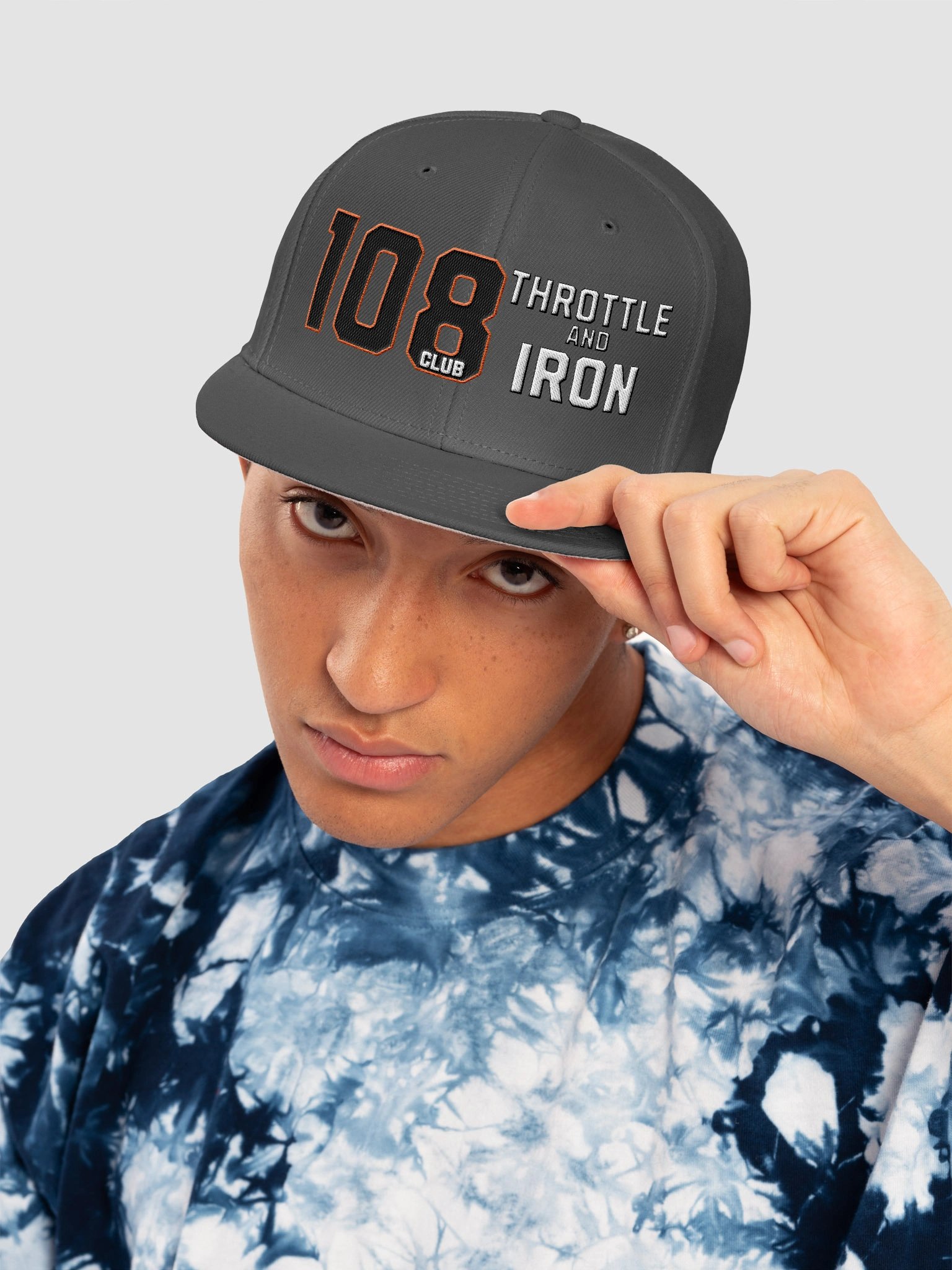 108 Club Throttle & Iron Snapback Hat — OG PowerPlus Edition product image (21)
