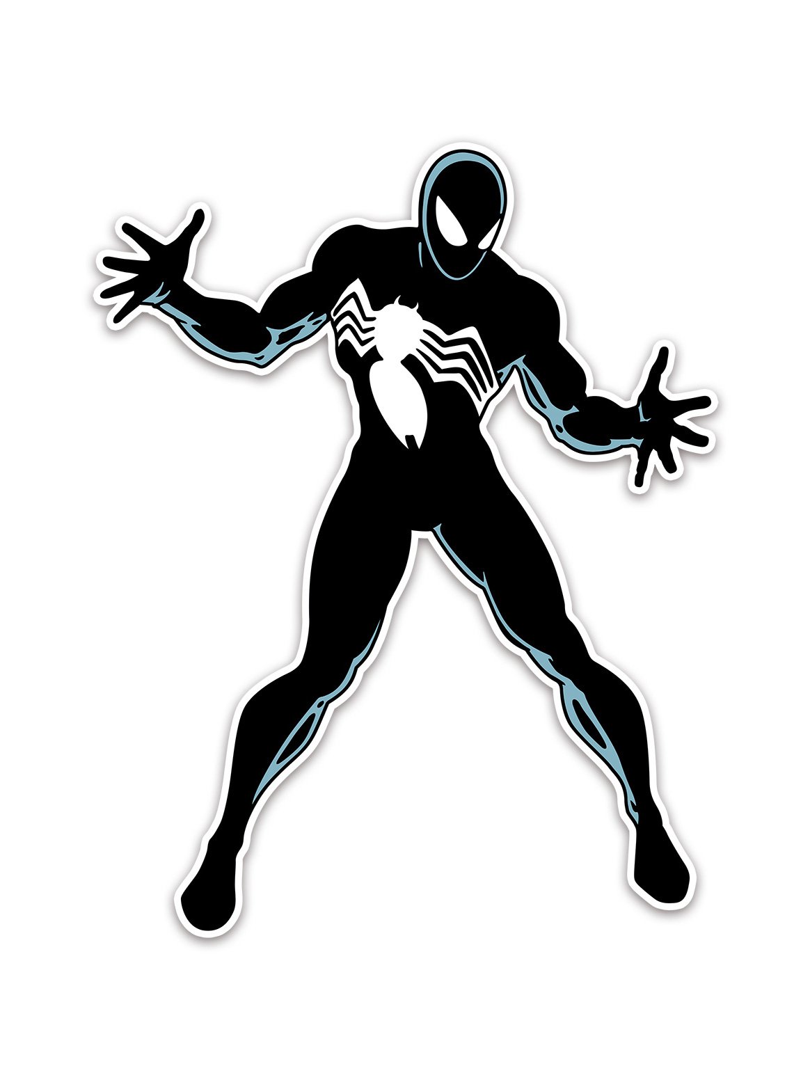 Secret Wars Spider-Man Alien Symbiote Black Costume Sticker product image (1)
