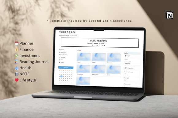 🌐 Digital Brain – All-in-One Life Planner Graphic product image (2)