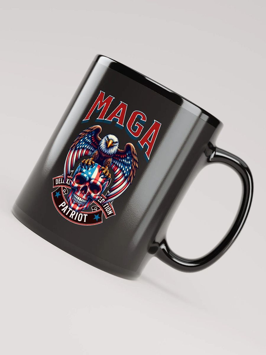 Patriotic MAGA Eagle Black Glossy Mug product image (7)