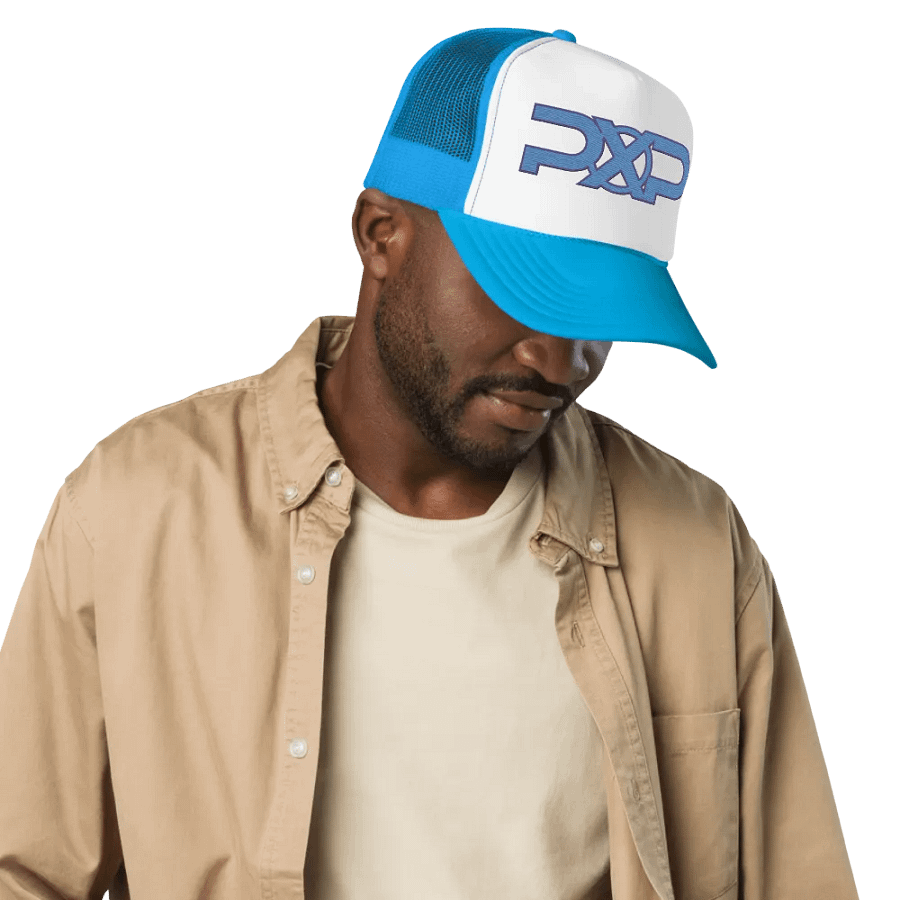 PopXcast Official Live Stream Trucker Hat with 3D Puff Embroidery product image (7)