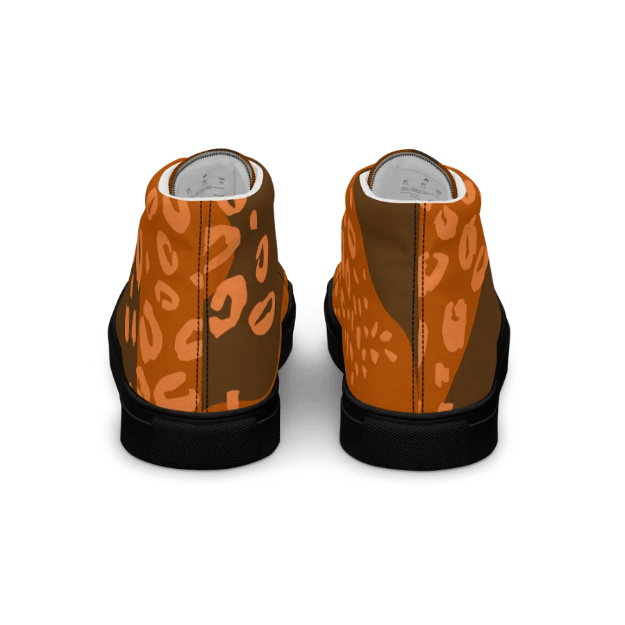 Leopard Orange Men's High Tops product image (13)
