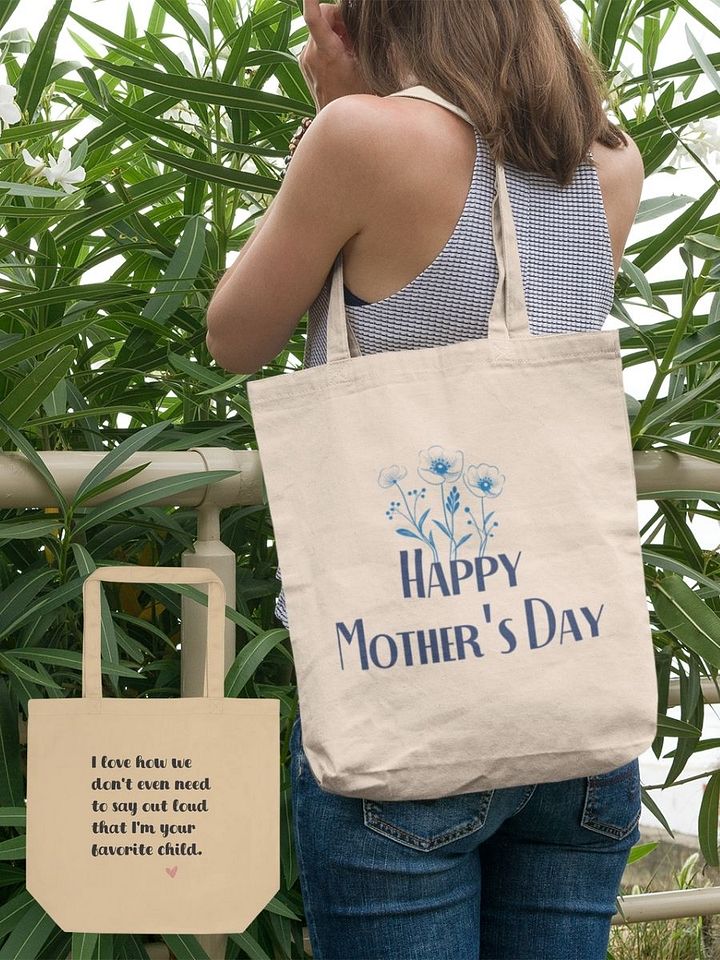 Floral Mother's Day Canvas Bag Both Side Print product image (1)