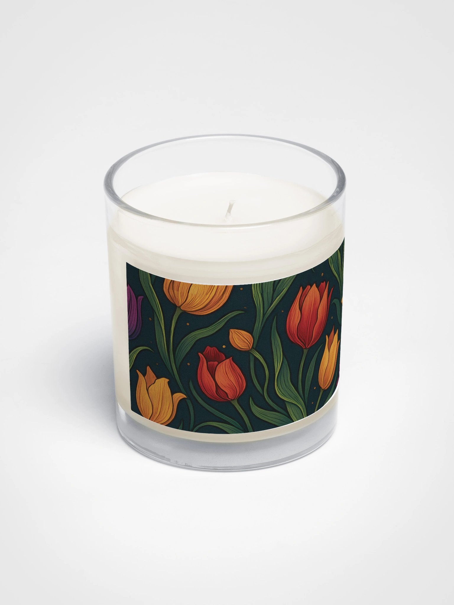 Tulip Soy Candle In Glass Jar For Cozy Home Style product image (2)