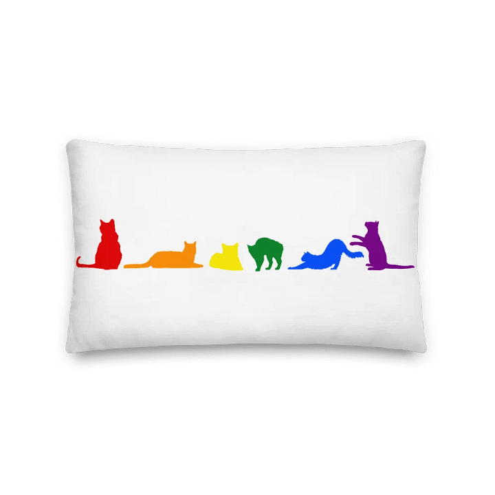 Rainbow Pride Kitty Pillow product image (5)