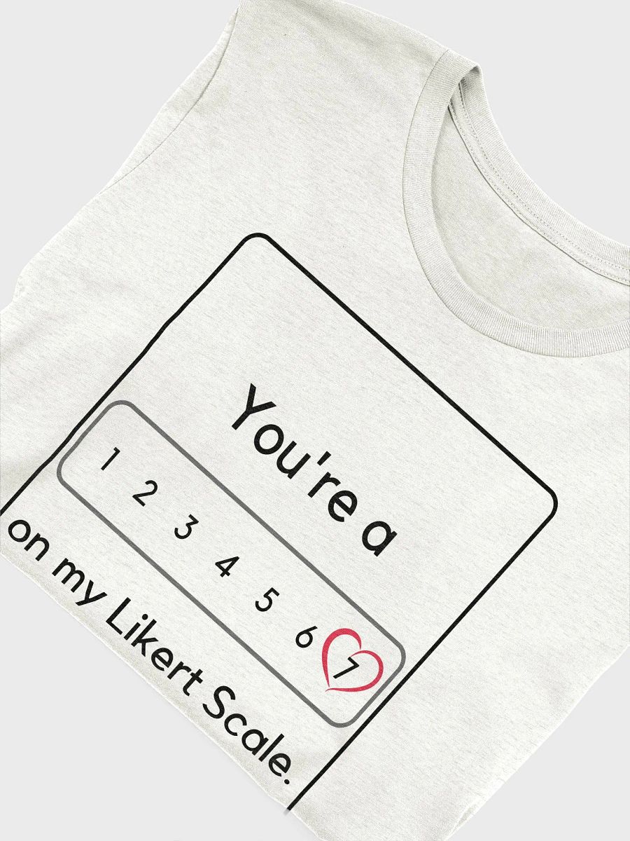 You're a 7/Heart On My Likert Scale (Unisex) product image (49)