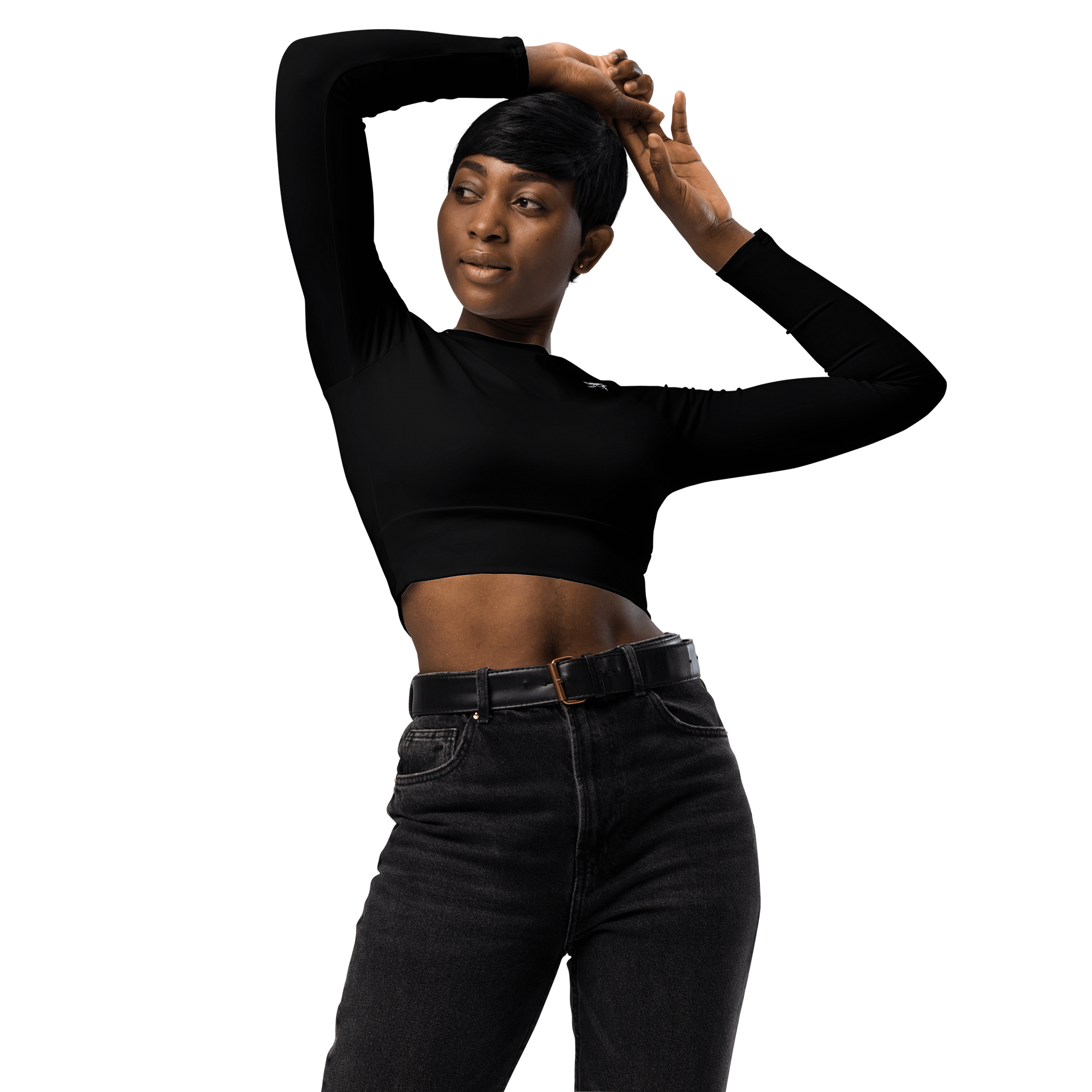 Stylized Rose Recycled Crop Top product image (3)