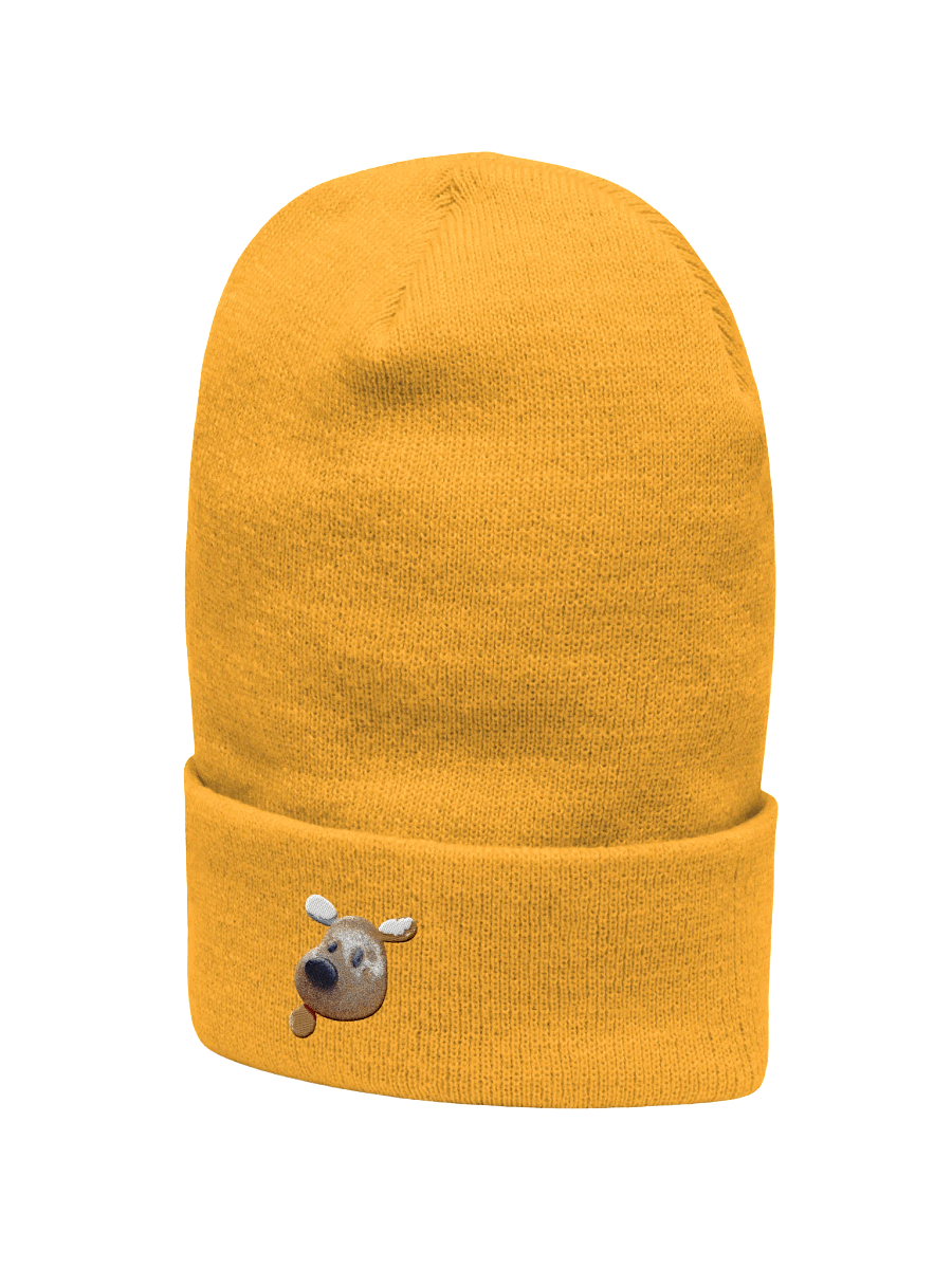 Stone Dog Embroidered Beanie Hat product image (3)