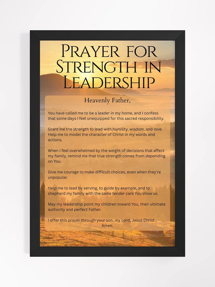 Prayer for Strength in Leadership product image (17)