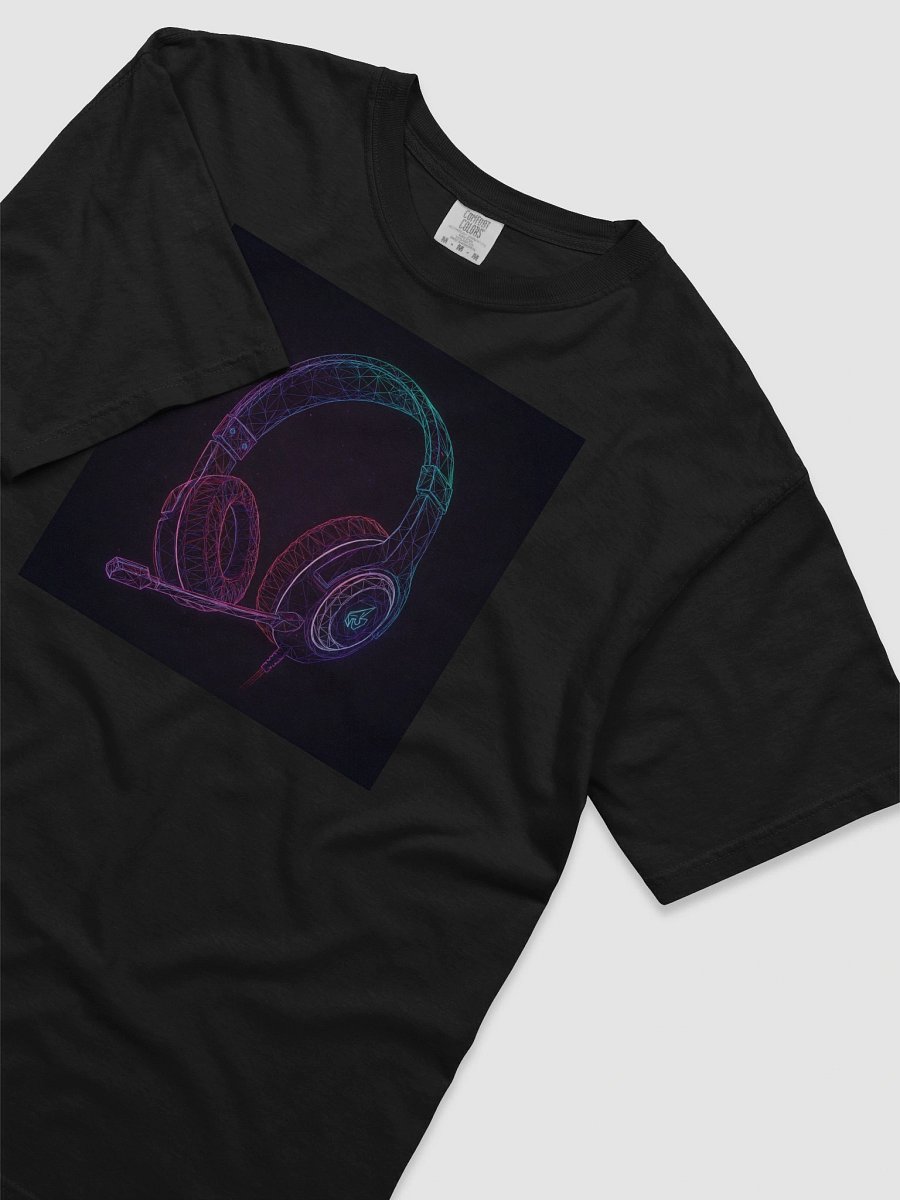 Neon Wireframe Headset Illustration T-Shirt product image (9)