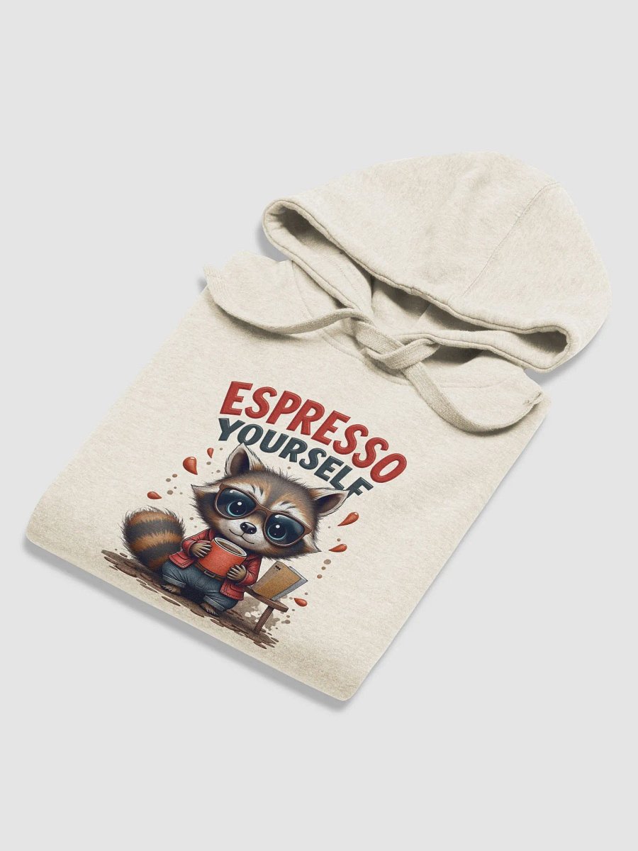 Espresso Yourself Raccoon Cafe Unisex Premium Hoodie product image (31)