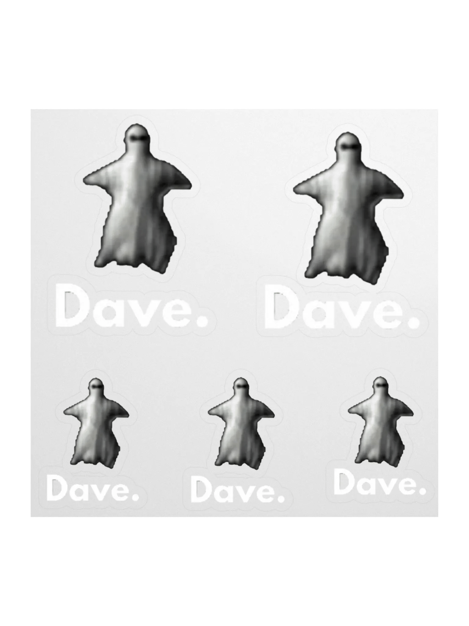 Dave The Ghost Stickers product image (1)