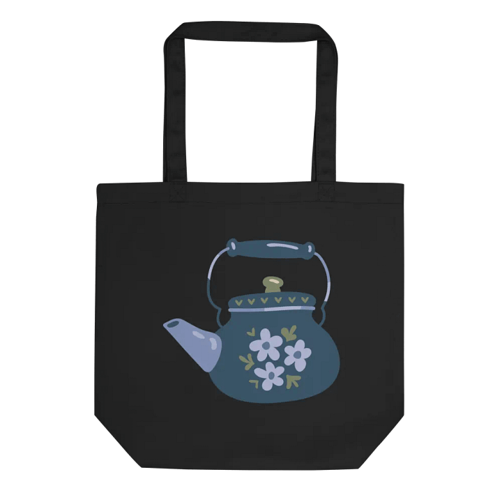 Artistic Blue Teapot Eco-Friendly Tote Bag product image (2)