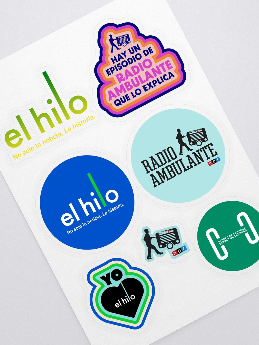 Hoja de Stickers Radio Ambulante y El hilo product image (2)