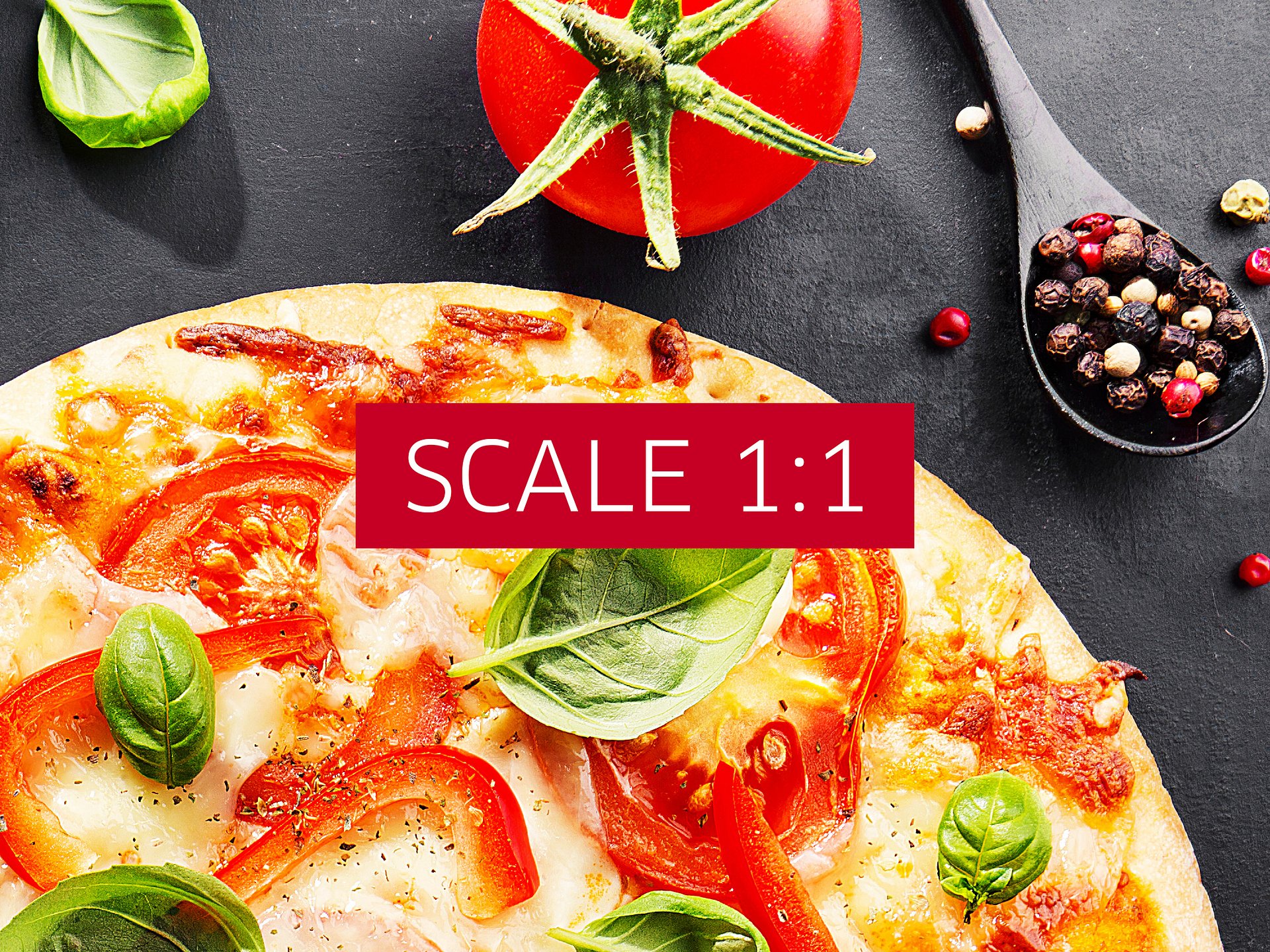 Food kitchen poster: Pizza (Italy, Rome, Italian cuisine) — Kitchen wall decor, kitchen art print, aesthetic poster, minimalist poster product image (4)