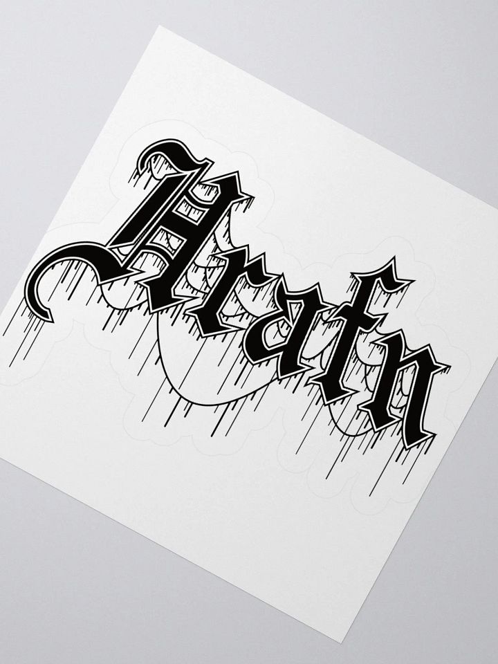 Hrafn Gothic Logo Kiss Cut Stickers product image (2)