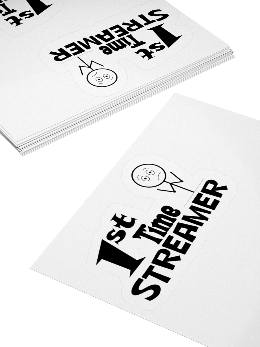 1st time streamer stickers product image (4)