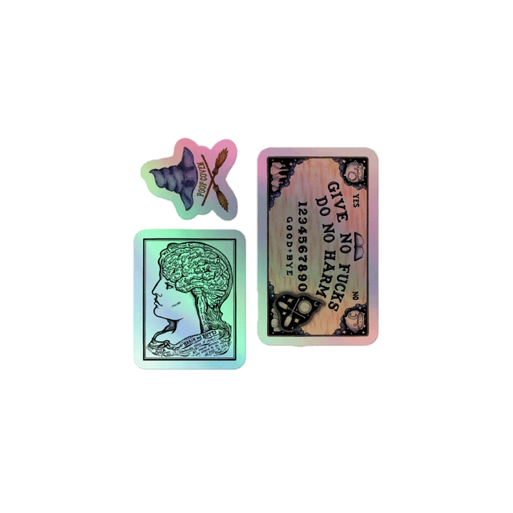Witchy Academia Holographic Sticker Set product image (1)