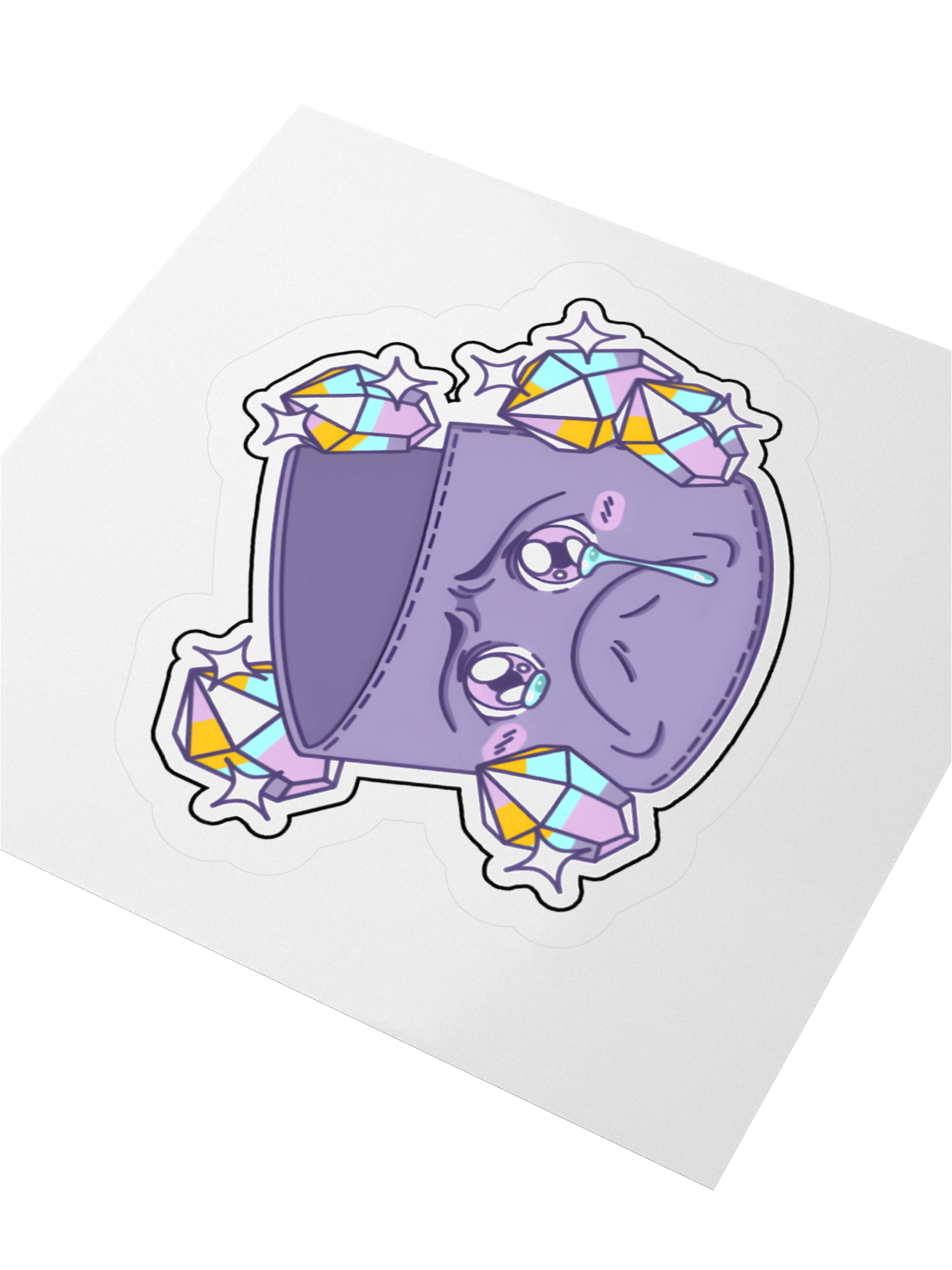 Sad Wallet-Kun Sticker product image (6)