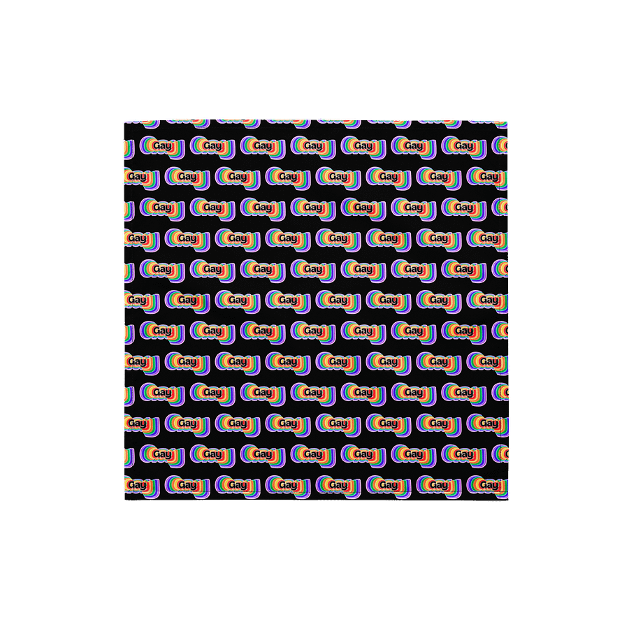 LGBTQIAP2S+ 2025, Rainbow Gay, Bandanna product image (1)