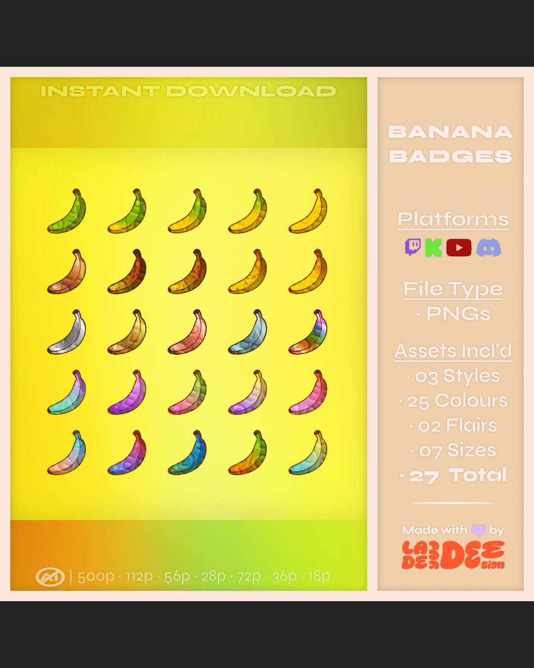 Banana Badges product image (1)