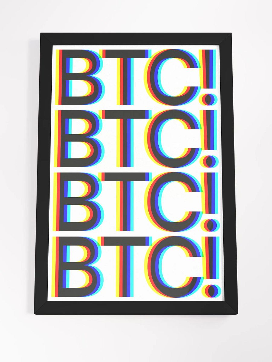 BTC! POP POSTER [framed] product image (8)
