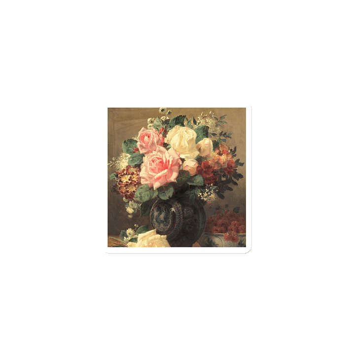 Still Life with Roses and Raspberries – Die-Cut Sticker product image (1)