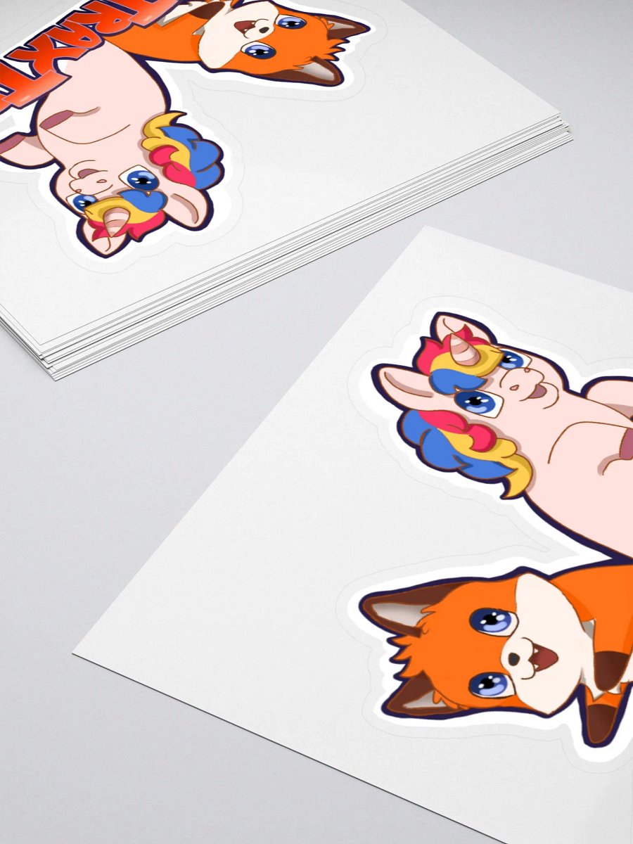 Fox and Unicorn Sticker product image (4)