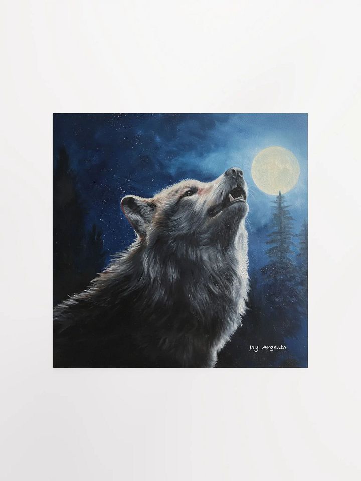 Wolf and the Moon Print product image (1)