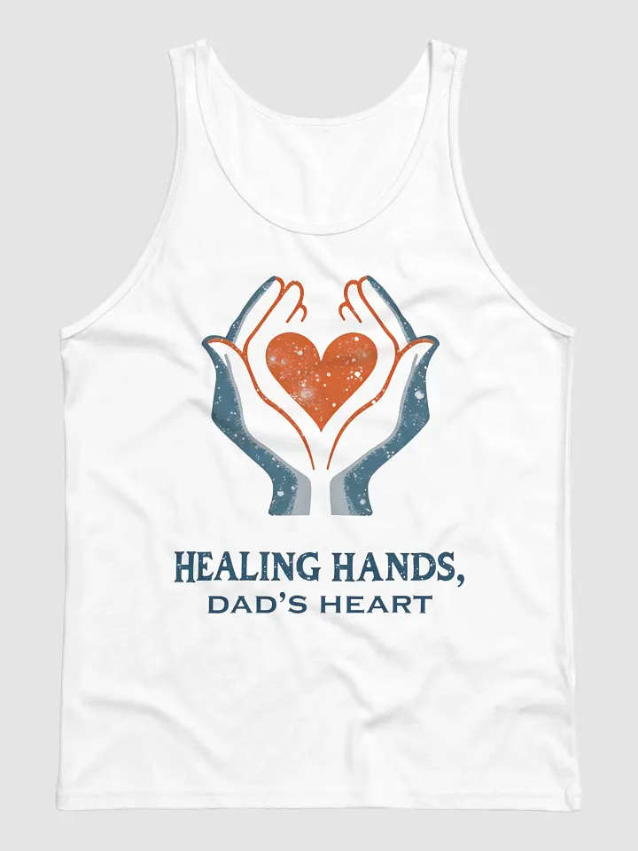 Flaming Heart , Dad's heart, Healing Hands Tank product image (3)