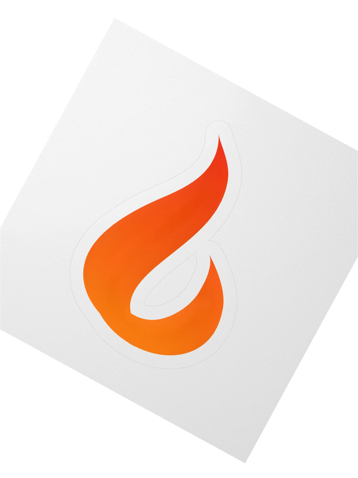 "Burn Music" Logo Sticker product image (2)