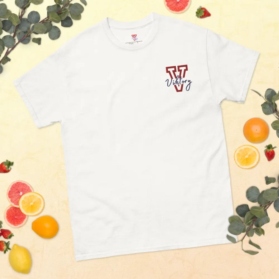 Adult Shirt White (red & blue logo) product image (11)