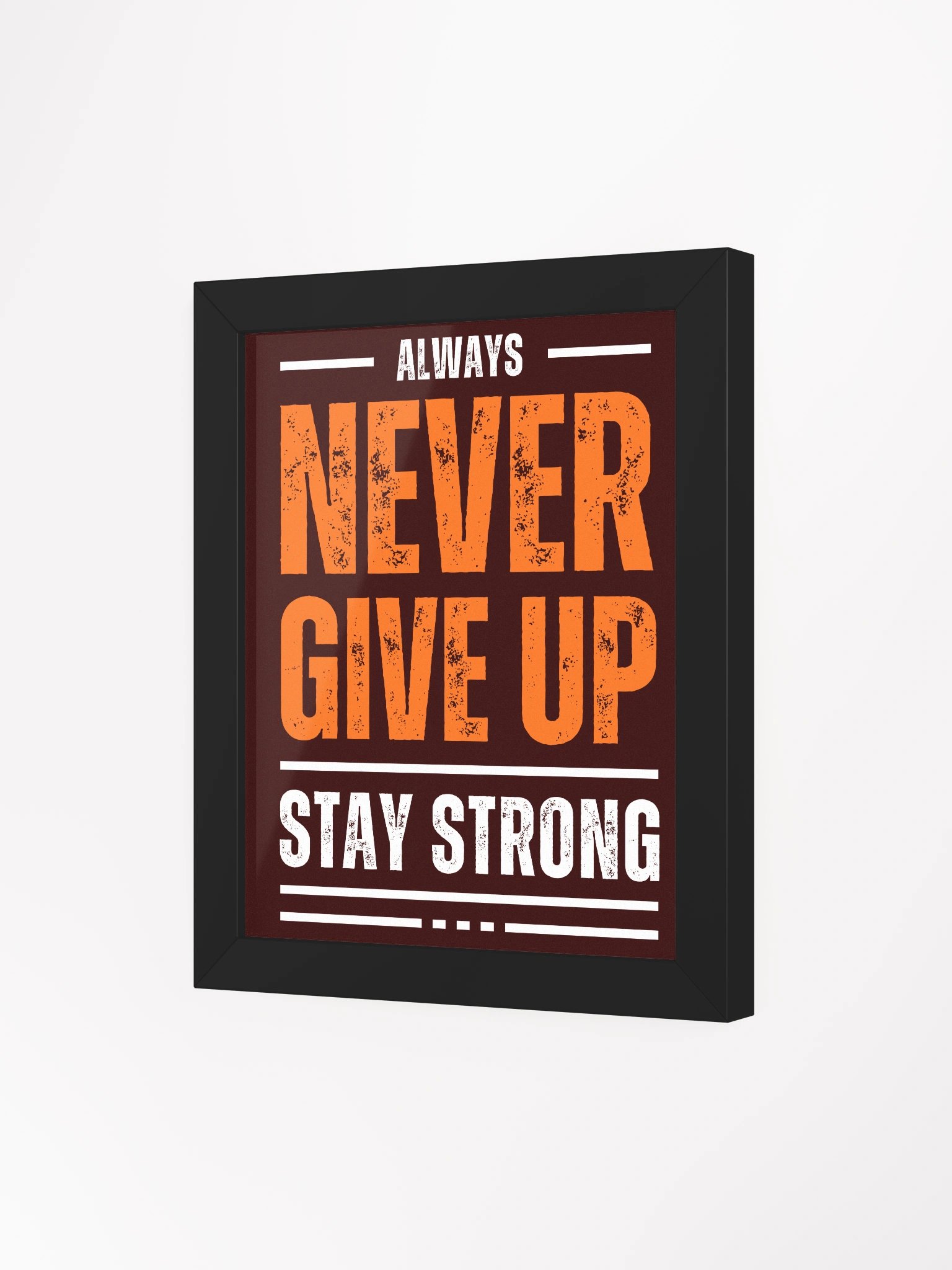 NEVER GIVE UP Motivational Framed Poster product image (3)
