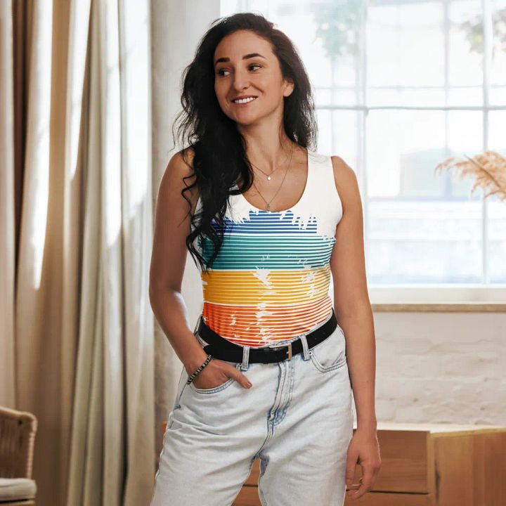 Vibrant Brush Strokes Women's Tank Top product image (1)