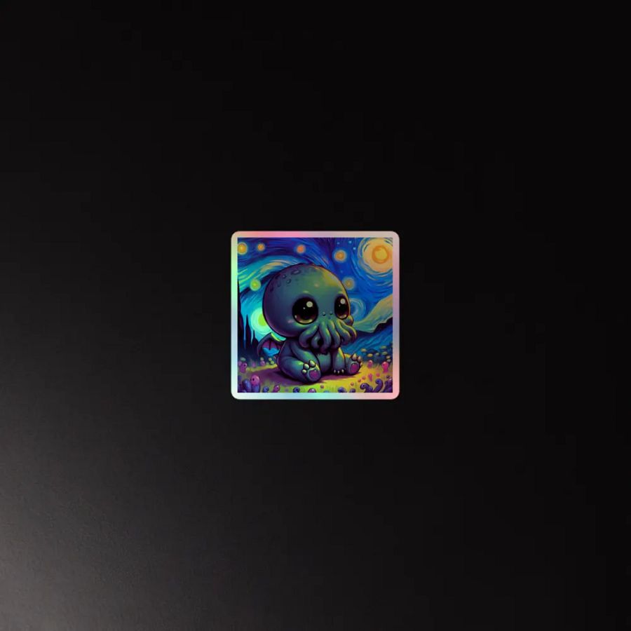 Starry Nights with Cthulhu Sticker product image (4)